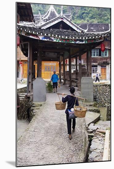 Dong Village of Zhaoxing, Guizhou Province, China, Asia-Bruno Morandi-Mounted Photographic Print