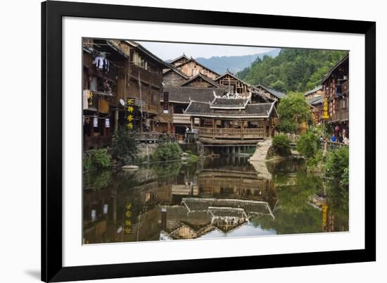 Dong village, Zhaoxing, Guizhou Province, China-Keren Su-Framed Photographic Print