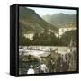 Dongo (Italy), Jetty and Laundry on the Banks of the Lake Como, Circa 1890-Leon, Levy et Fils-Framed Stretched Canvas