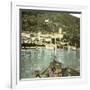 Dongo (Italy), the Village Seen of Lake Como, Circa 1890-Leon, Levy et Fils-Framed Photographic Print