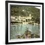 Dongo (Italy), the Village Seen of Lake Como, Circa 1890-Leon, Levy et Fils-Framed Photographic Print