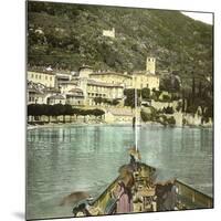 Dongo (Italy), the Village Seen of Lake Como, Circa 1890-Leon, Levy et Fils-Mounted Photographic Print