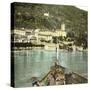 Dongo (Italy), the Village Seen of Lake Como, Circa 1890-Leon, Levy et Fils-Stretched Canvas