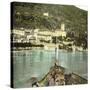 Dongo (Italy), the Village Seen of Lake Como, Circa 1890-Leon, Levy et Fils-Stretched Canvas