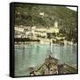 Dongo (Italy), the Village Seen of Lake Como, Circa 1890-Leon, Levy et Fils-Framed Stretched Canvas