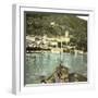 Dongo (Italy), the Village Seen of Lake Como, Circa 1890-Leon, Levy et Fils-Framed Photographic Print