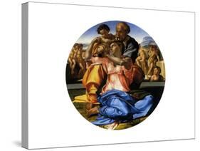 Doni Tondo, 1503-Michelangelo Buonarroti-Stretched Canvas