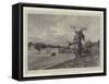 Donington Hall, the Seat of Lord Donington-Charles Auguste Loye-Framed Stretched Canvas