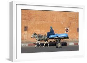 Donkey And Cart Transportation-Johnny Greig-Framed Photographic Print
