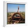 Donkey at an Antiquated Irrigation Wheel-Philip Gendreau-Framed Photographic Print