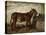 Donkey at Crib-Filippo Palizzi-Stretched Canvas