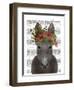 Donkey Bohemian 4 Book Print-Fab Funky-Framed Art Print