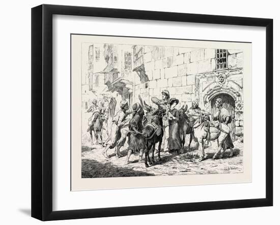 Donkey-Boys and Foreigners, Egypt, 1879-null-Framed Giclee Print