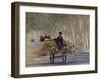 Donkey Cart, Turpan, Xinjiang Province, Silk Road, China-Keren Su-Framed Photographic Print