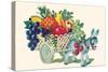 Donkey Fruit Cart-null-Stretched Canvas