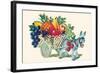 Donkey Fruit Cart-null-Framed Art Print