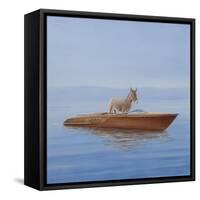 Donkey in a Riva, 2010-Lincoln Seligman-Framed Stretched Canvas