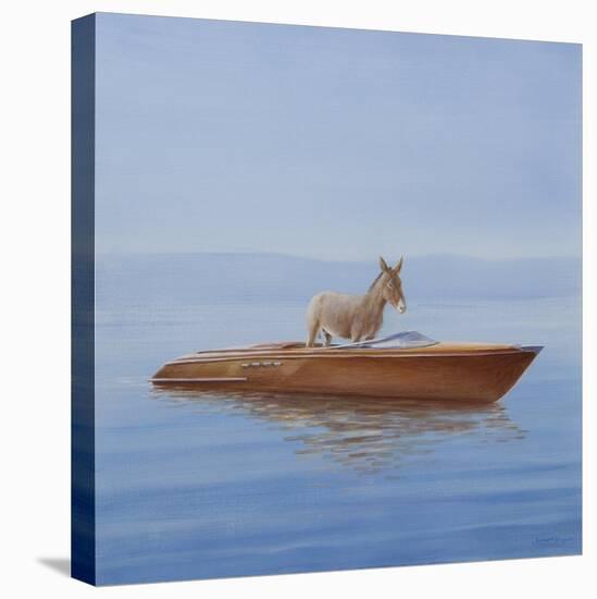 Donkey in a Riva, 2010-Lincoln Seligman-Stretched Canvas