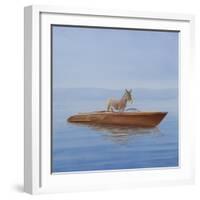 Donkey in a Riva, 2010-Lincoln Seligman-Framed Giclee Print