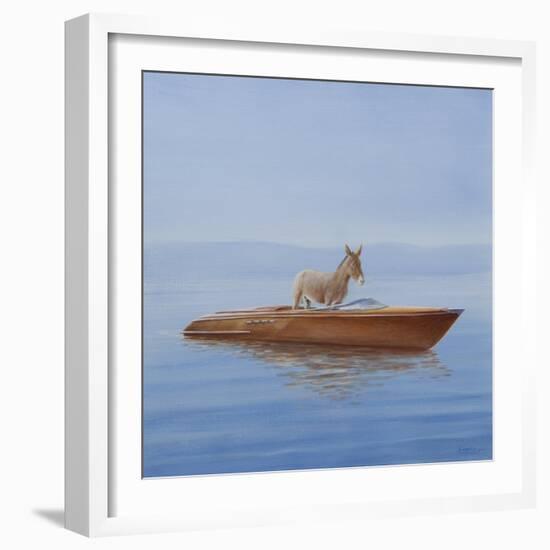 Donkey in a Riva, 2010-Lincoln Seligman-Framed Giclee Print