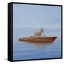 Donkey in a Riva, 2010-Lincoln Seligman-Framed Stretched Canvas