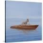 Donkey in a Riva, 2010-Lincoln Seligman-Stretched Canvas