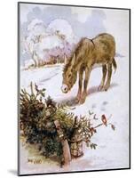 Donkey in Snow 1927-Alan Wright and Anne Anderson-Mounted Art Print