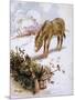 Donkey in Snow 1927-Alan Wright and Anne Anderson-Mounted Art Print