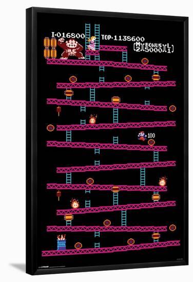 Donkey Kong - Level 1-null-Framed Poster