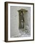 Donkey Peering Through Open Passage Way in White-Washed Wall in Ruined City-Howard Sochurek-Framed Photographic Print