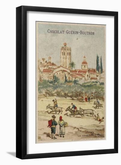 Donkey Racing-null-Framed Giclee Print