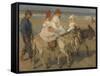 Donkey Rides on the Beach, C. 1890-1901. Dutch Watercolor Painting-Isaac Israels-Framed Stretched Canvas