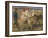 Donkey Rides on the Beach, C. 1890-1901. Dutch Watercolor Painting-Isaac Israels-Framed Art Print