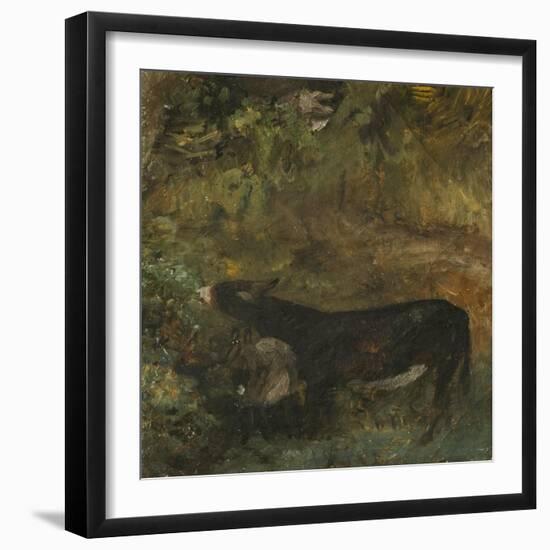 Donkey with Foal: Study for The Cornfield-John Constable-Framed Giclee Print