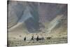 Donkeys and Farmers Make their Way Home Near Band-E Amir, Afghanistan, Asia-Alex Treadway-Stretched Canvas