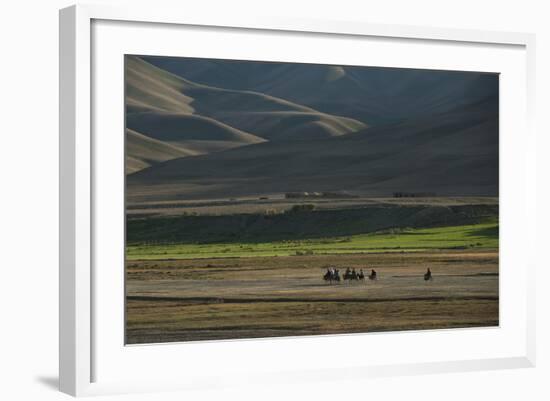 Donkeys are the Main Source of Transport in Rural Bamiyan Province, Afghanistan, Asia-Alex Treadway-Framed Photographic Print