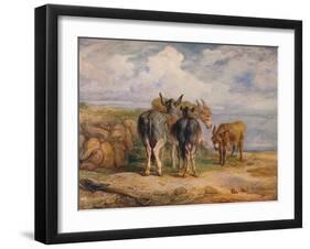 'Donkeys', c1831 (1904)-James Ward-Framed Giclee Print