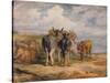 'Donkeys', c1831 (1904)-James Ward-Stretched Canvas