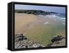 Donnant Beach, Belle Ile En Mer Island, Brittany, France, Europe-Guy Thouvenin-Framed Stretched Canvas