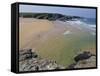 Donnant Beach, Belle Ile En Mer Island, Brittany, France, Europe-Guy Thouvenin-Framed Stretched Canvas