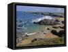 Donnant Beach, Belle Ile En Mer Island, Brittany, France, Europe-Guy Thouvenin-Framed Stretched Canvas