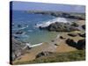 Donnant Beach, Belle Ile En Mer Island, Brittany, France, Europe-Guy Thouvenin-Stretched Canvas