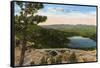 Donner Lake, Reno, Nevada-null-Framed Stretched Canvas