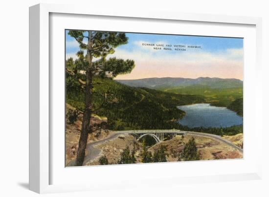 Donner Lake, Reno, Nevada-null-Framed Art Print