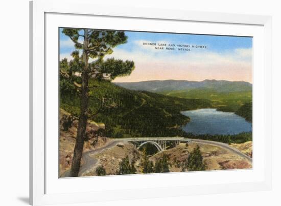 Donner Lake, Reno, Nevada-null-Framed Art Print