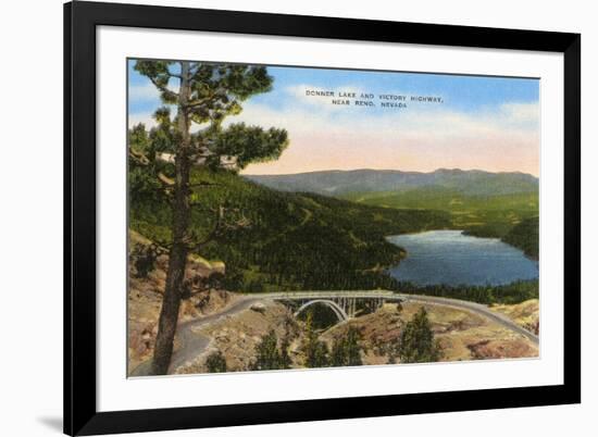 Donner Lake, Reno, Nevada-null-Framed Art Print