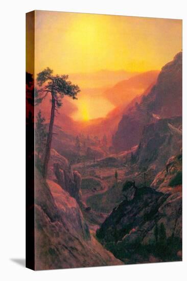 Donner Lake-Albert Bierstadt-Stretched Canvas