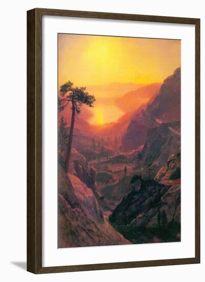 Donner Lake-Albert Bierstadt-Framed Art Print