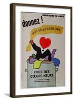 Donnez vos vieux chiffons-Raymond Savignac-Framed Premium Edition