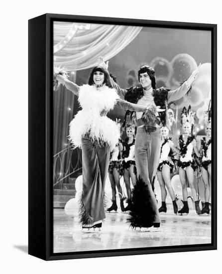 Donny and Marie-null-Framed Stretched Canvas
